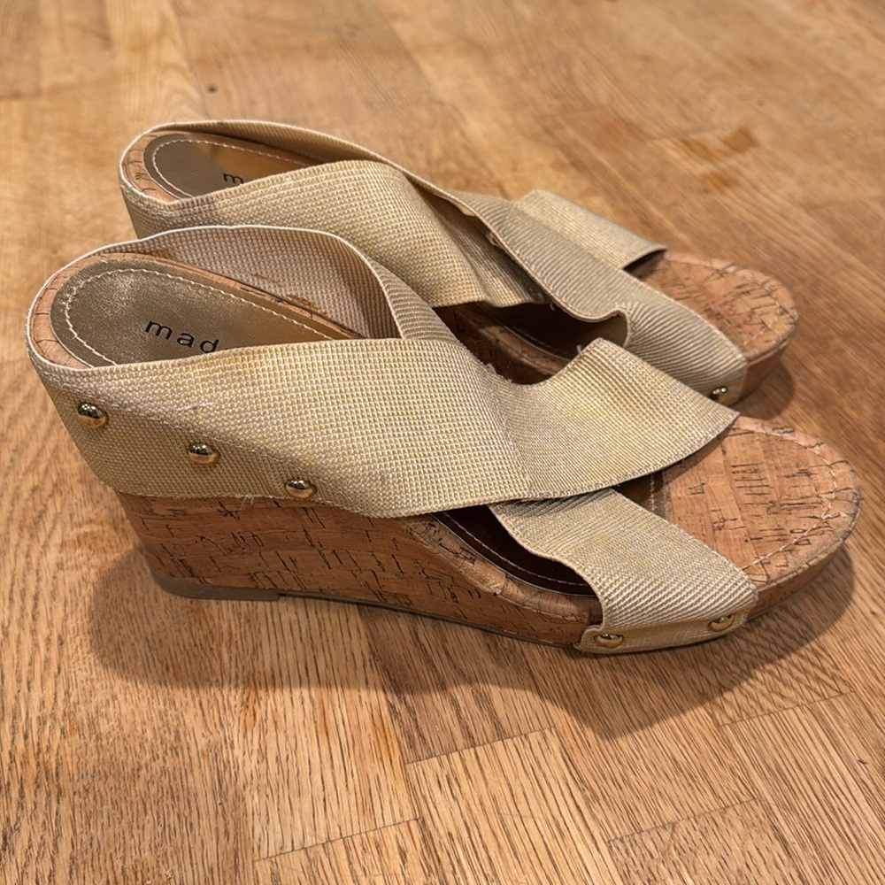 Madden Girl Wide Strap Wedges